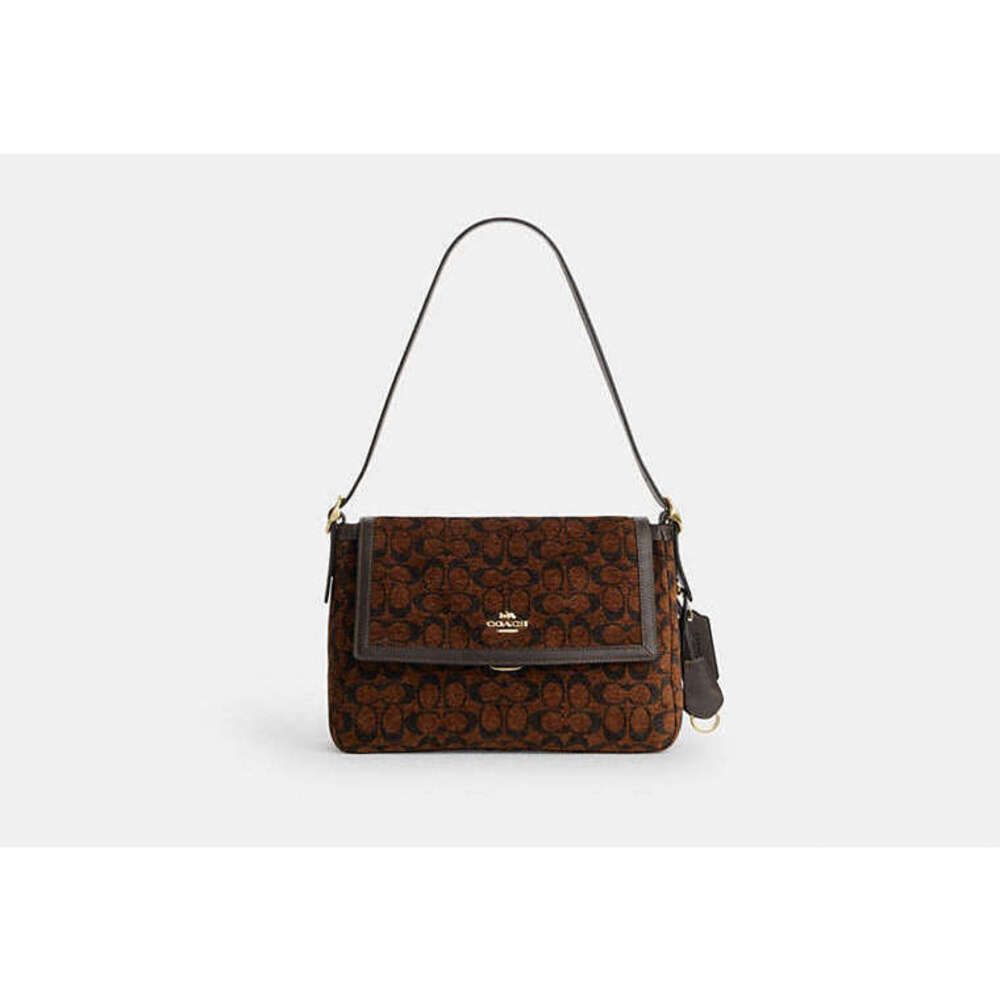 Large Etta Flap Bag In Signature Chenille